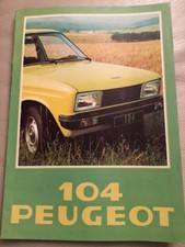 Peugeot 104 Brochure - 1978