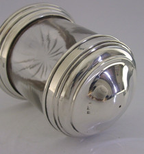 RARE 1905 STERLING SILVER SEWING STRING BOX EDWARDIAN NEEDLEWORK or DESK ITEM