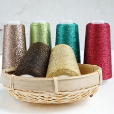 100g/ball Gold Silver Yarn