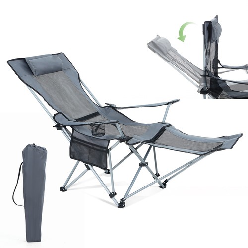 Camping chair with - camping, footrest