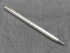 Genuine Tiffany & Co. Sterling Silver Ballpoint Pen with Stylish Silver Trim