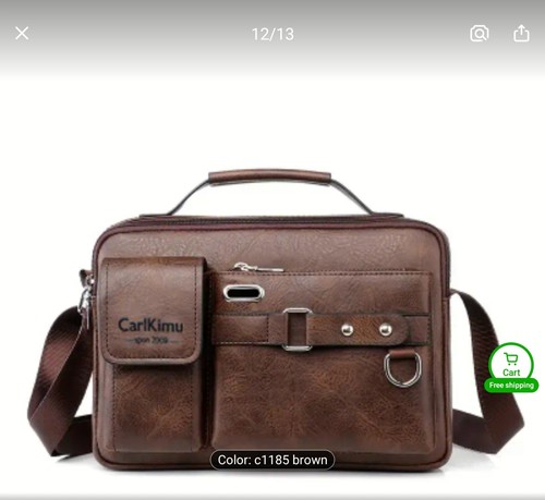Men leather crossbody bag - men’s,