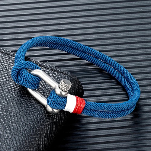 Men nautical rope bracelet - men's,