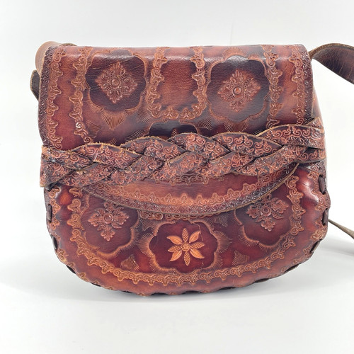 Vintage tooled leather - vintage,