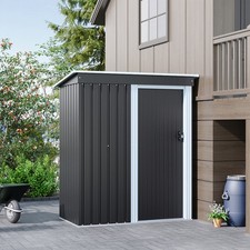 Anthracite metal garden shed - anthracite,