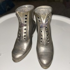 Beautiful Antique Victorian Metal Boots