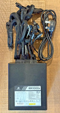 Corsair RM1000x 80 PLUS Gold, 1000 W Fully Modular ATX Power Supply Unit - Black