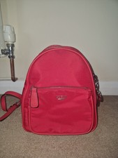 GUESS Red Women's Backpack Bag Handbag