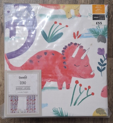 Dunelm dino blackout curtains - dino,