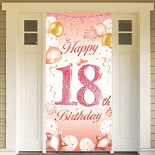 Rose Gold 18Th Birthday Banner