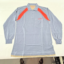 Honda Long Sleeve Polo Shirt in Grey & Red size Small - NWOT