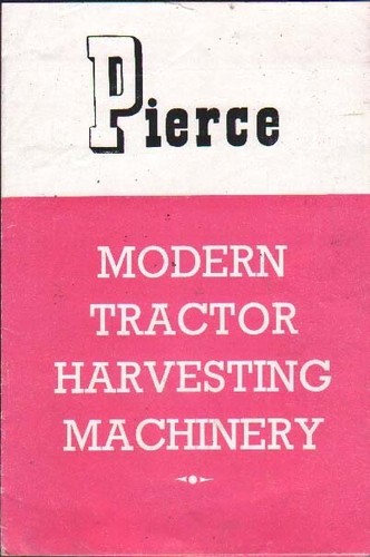 1954 pierce modern tractor - pierce,