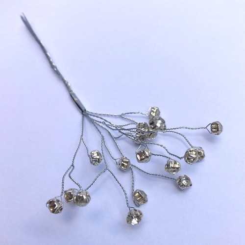 Diamante spray bunch stems - 6,