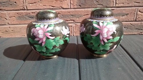 Pair vintage cloisonne - of,