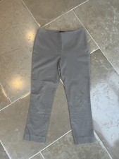 Ladies White Company Stone-Coloured Cropped Trousers Size 12