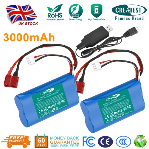 3000mah 2s lipo - 2x,