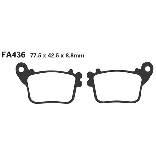 Pair pads ebc fa436hh - pair,