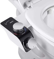 VivaLox Dual Hot & Cold Bidet Attachment for Toilet UK, Non-Electric Dual Nozzle