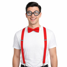 Red 3 Piece Nerd Costume