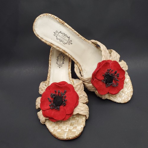 Lulu guinness raffia 3d - raffia, red