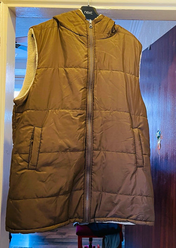 Brown puffer gilet - brown, waistcoat