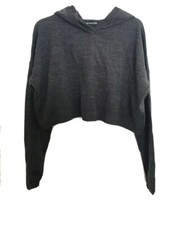 F# PRETTYLITTLETHING grey Knitted Wide Leg Lounge Set UK Small