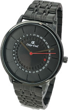 Oskar Emil ALBURY Mens Quality Stainless Steel Watch With Date Display - Black