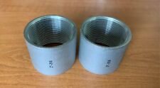 2 x 2” BSP Full Sockets 316 Stainless Steel Threaded Pipe Fittings