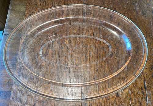 Phoenix pyrex clear oval steak - clear,