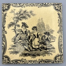 Antique Minton 6" Watteau