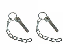 PAIR OF SWORD PIN CHAIN AND