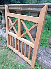 oak hardwood gate garden pedestrian solid timber period style