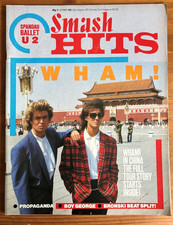 SMASH HITS 8/5/1985 WHAM! Boy George FREDDIE MERCURY Divine BRYAN ADAMS U2 (G)