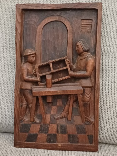 Vintage hand carved wood - vintage,