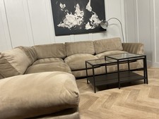 Plush Velvet Mink Corner Sofa