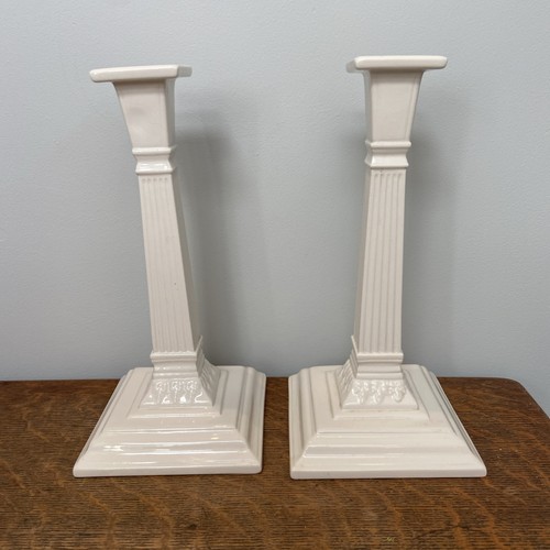 Leedsware creamware candle - leedsware,