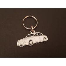 Jaguar Mark 2, 240, 340, 3.8 Sedan Profile Keychain. Daimler 2.5 V8 250 (White)