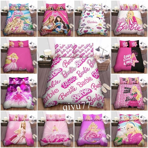 Barbie doll cartoon bedding - 3d,