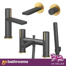 Paulo Bathroom Black & Gold