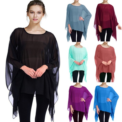 Women baggy oversize chiffon - baggy,