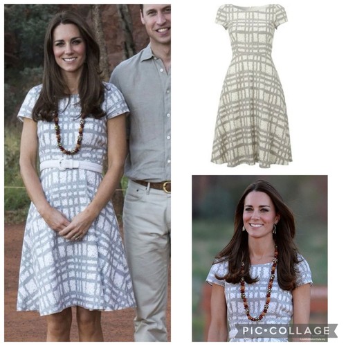 Hobbs ivory check dress 10 - dress, uk