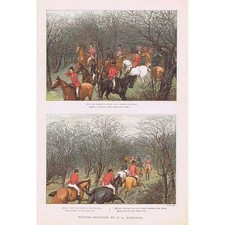 Victorian Fox Hunting Scenes