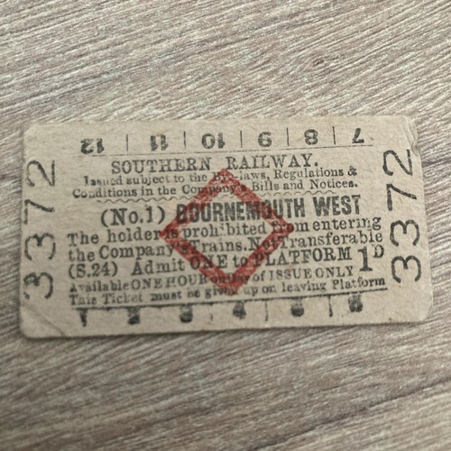 Platform ticket - platform.,