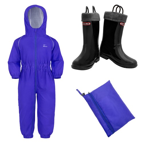 Zorax blue kids - blue, rainproof