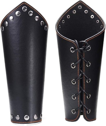 Leather arm guards archery - leather,