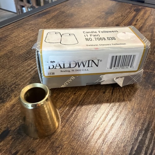 Baldwin brass candle followers - candle,