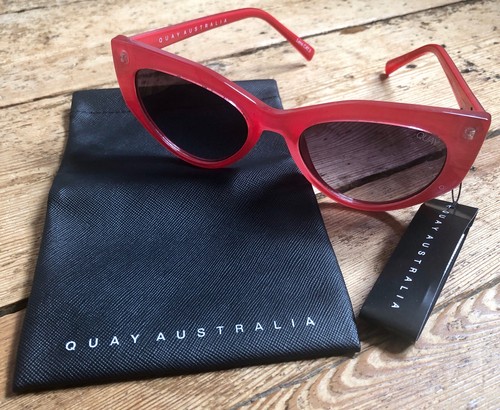 Red cat eye sunglasses - red,