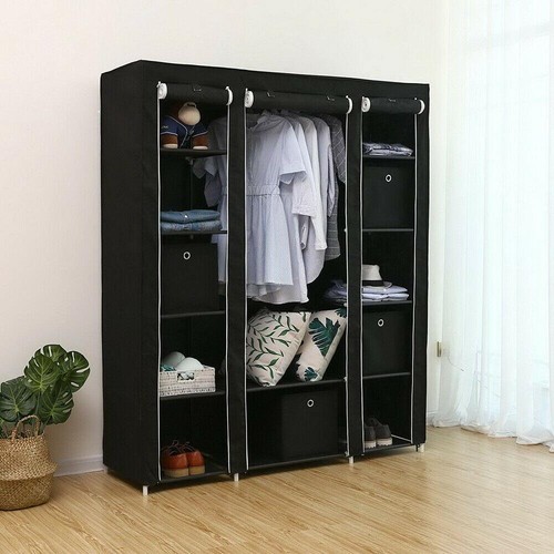 Fabric wardrobe closet - wardrobe,