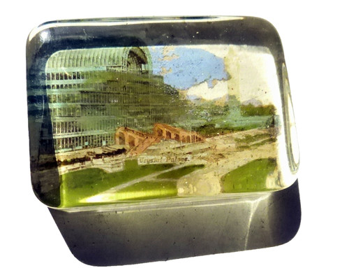 Victorian glass paperweight - victorian,