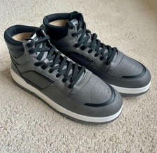 Mid High Top Trainers Baseball Boots Men  Grey Size UK 12 EU 46 NEW